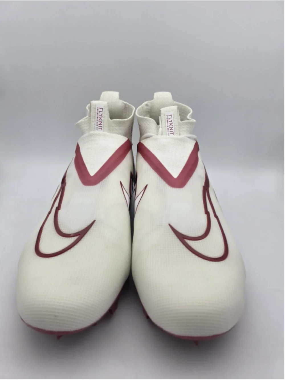 Nike Alpha Menace Elite 3 White Red Men's Size 14 Football Cleats DM1792-100